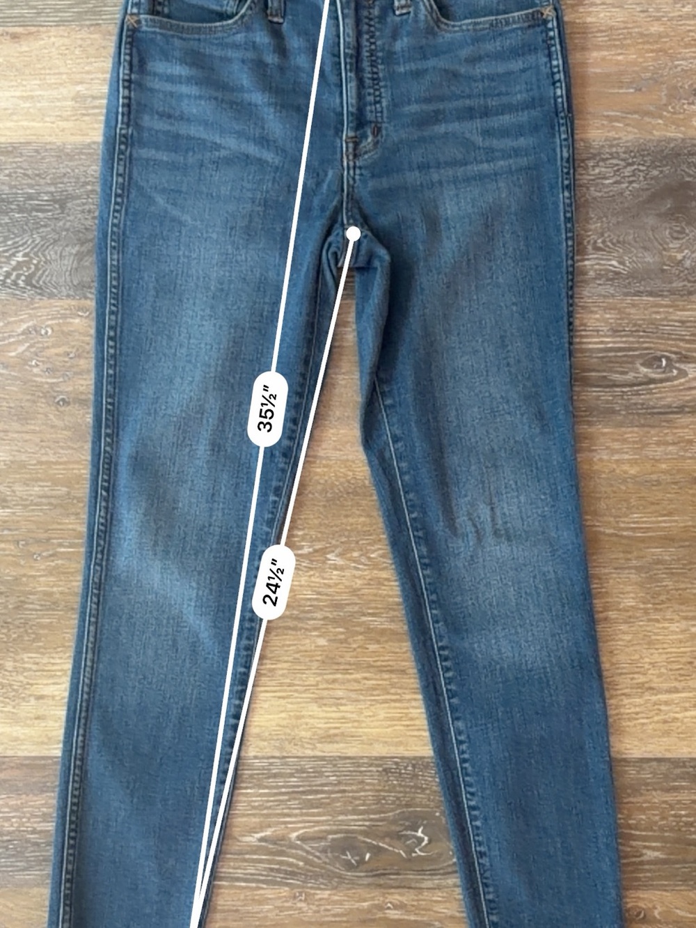 Madewell 10" High-Rise Roadtripper Jeans Raw Hem size 27 - Picture 7 of 13